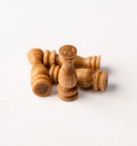 Image of Amati B4035,08 Walnut Stanchions, featuring a set of 8mm walnut miniature stanchions, skillfully crafted for adding detailed and refined structural elements to model ships and nautical dioramas.
