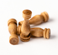 Image of Amati B4035,11 Walnut Stanchions, featuring a set of 11mm precision-cut walnut stanchions, ideal for adding refined and realistic structural details to model ships and nautical dioramas.