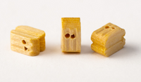 Image of Amati B4088,05 5mm Boxwood Double Blocks, featuring 20 finely crafted pieces, ideal for intricate and realistic model ship rigging enhancements.