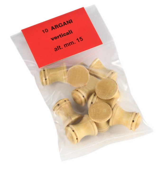 Image of Amati B4110,01 15mm Boxwood Capstans, a 2-piece set showcasing finely crafted capstans, ideal for adding detailed, authentic deck features to scale model ships.