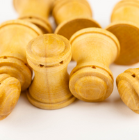 Image of Amati B4110,01 15mm Boxwood Capstans, a 2-piece set showcasing finely crafted capstans, ideal for adding detailed, authentic deck features to scale model ships.
