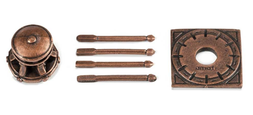 Photo of Amati B4117 18mm Metal Windlass, showcasing a detailed and authentic metal piece designed for adding realistic, historical charm to model ship decks.