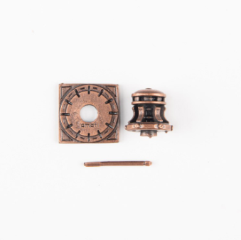 Photo of Amati B4117 18mm Metal Windlass, showcasing a detailed and authentic metal piece designed for adding realistic, historical charm to model ship decks.