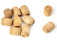 Image of Amati B4120,16 16mm Wooden Cask, showcasing a finely carved, realistic miniature barrel, ideal for adding authentic detail to model ships and dioramas.