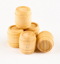 Photo of Amati's B4120,22 22mm Wooden Cask, depicting a finely crafted miniature barrel, ideal for adding historical detail to model dioramas and maritime scenes.