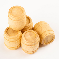 Photo of Amati's B4120,22 22mm Wooden Cask, depicting a finely crafted miniature barrel, ideal for adding historical detail to model dioramas and maritime scenes.