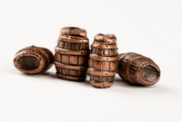 Image of Amati's B4121 13mm Metal Cask, showcasing a detailed and historically accurate metallic cask replica, ideal for adding authentic detail to model ships and nautical dioramas.