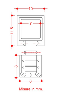 Image of Amati B4132,07 Gun Ports, featuring 7x7mm finely detailed and durable gun ports, perfect for adding authentic artillery details to model ships.