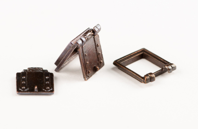 Image of Amati B4132,07 Gun Ports, featuring 7x7mm finely detailed and durable gun ports, perfect for adding authentic artillery details to model ships.