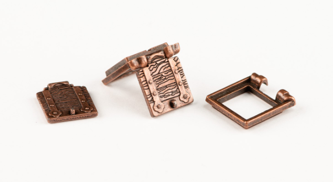 Image of Amati B4132,10 Gun Ports 10x10mm, showcasing detailed, high-quality miniature gun ports designed for adding authentic naval features to model ships.