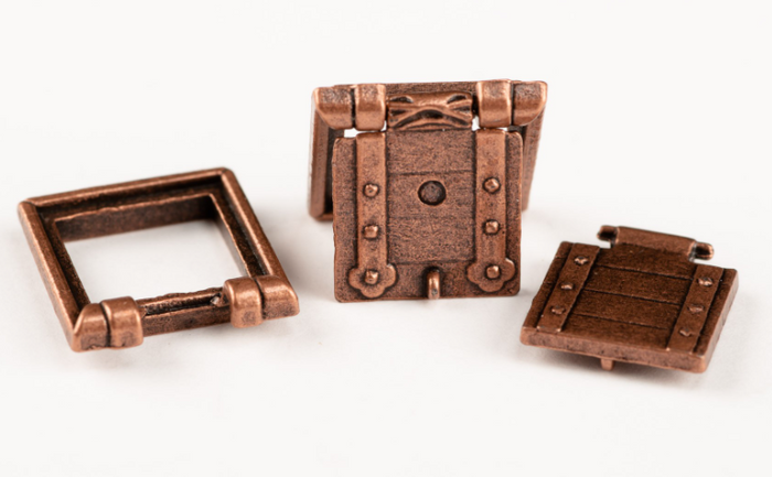 Photo of Amati B4132,13 Gun Ports, 13x13mm, showcasing detailed and accurate naval model fittings for enhancing the realism of model ship artillery.