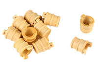 Image of Amati B4145,12 12mm Wooden Buckets, showcasing detailed craftsmanship suitable for enhancing model ships and dioramas with realistic miniature accessories.