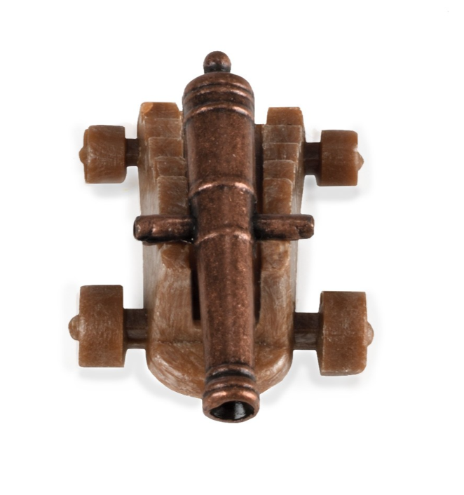 Image of Amati B4155,20 20mm Cannons with Carriage, showcasing detailed miniature naval artillery pieces, ideal for adding historical depth to model ships and dioramas.