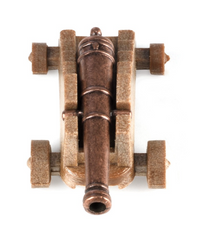 Image of Amati B4155,30 30mm Cannon with Carriage, showcasing a detailed and historically accurate naval cannon model, perfect for adding authenticity to model ships and dioramas.