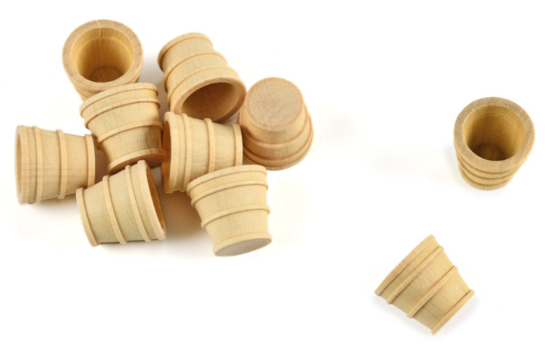 Image of Amati's B4294 Wooden Crow's Nest, a 15mm detailed model ship accessory, crafted from high-quality wood to add realism and intricacy to naval models.