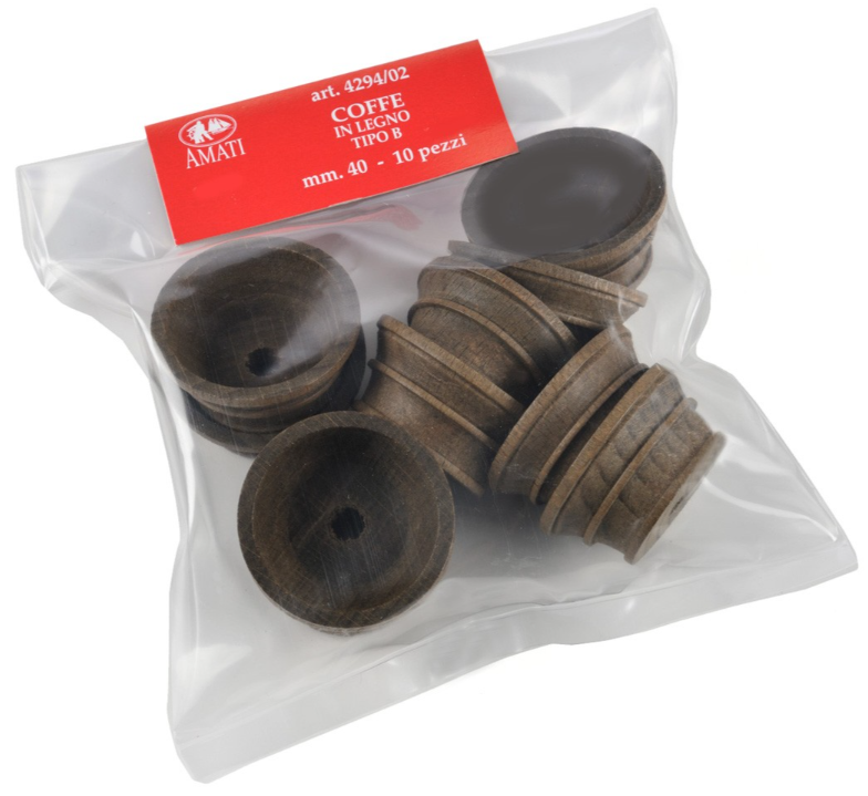 Image of Amati B4294,02 Wooden Crow's Nest, 40mm, showcasing a detailed and authentic wooden lookout piece ideal for adding depth and realism to model ship projects.