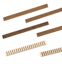 Photo of Amati B4320,05 Wooden Ladder, featuring a 5mm wide, finely crafted wood ladder, perfect for adding detailed realism to model ships, dollhouses, and architectural dioramas.
