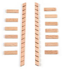 Image of AMATI B4320,15 Wooden Ladder, a precisely crafted 15mm wide wooden ladder, ideal for adding realistic detail and authenticity to model shipbuilding and dioramas.