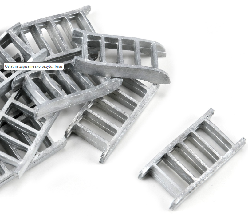 Photo of Amati B4324,05 22mm Metal Ladder, showcasing its high-quality construction and realistic detailing, ideal for enhancing scale models and dioramas.