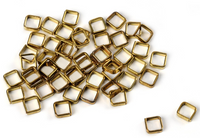Photo of Amati B4004/35 Square Brass Rings 3.5mm - Pack of 10
