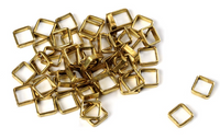 Photo of Amati B4004, 40 Square Brass Rings 4mm (10pcs)
