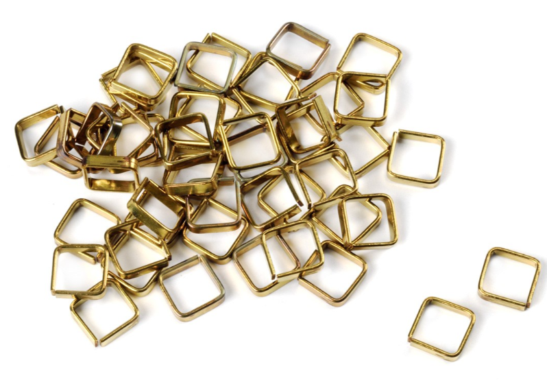 Photo of Amati B4004,50 Square Brass Rings 5mm 10pcs - Model Ship Parts