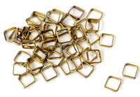 Photo of Amati B4004,50 Square Brass Rings 5mm 10pcs - Model Ship Parts
