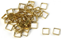 Photo of Amati B4004,60 Square Brass Rings 6mm - 10pcs