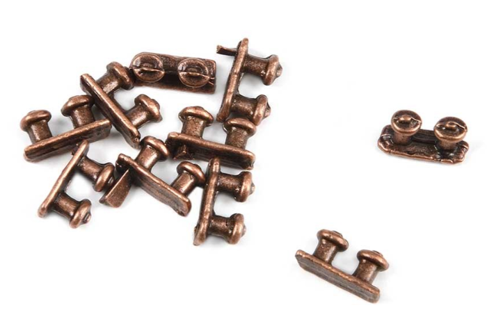 Photo of Amati B4909/06 Metal Double Bollards with 7x3.5mm base, 3.5mm height & diameter (10 pieces).