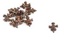 Photo of Amati B4912 Metal Cross Bollards, 7mm Base, 5mm Diameter (10 pieces), model ship accessories.