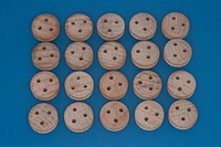 Photo of RB Model 10608 8mm Wooden Deadeyes Pack of 20 for ship models.