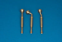 Photo of 1:200 scale British Naval Gun Barrels 40mm PomPom by RB Model, showing a set of 8 metal barrels with precision detailing.