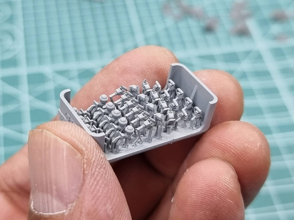 Photo of 1/350 scale security camera set for warship with 57 resin pieces by HS Model HSM-U350067S