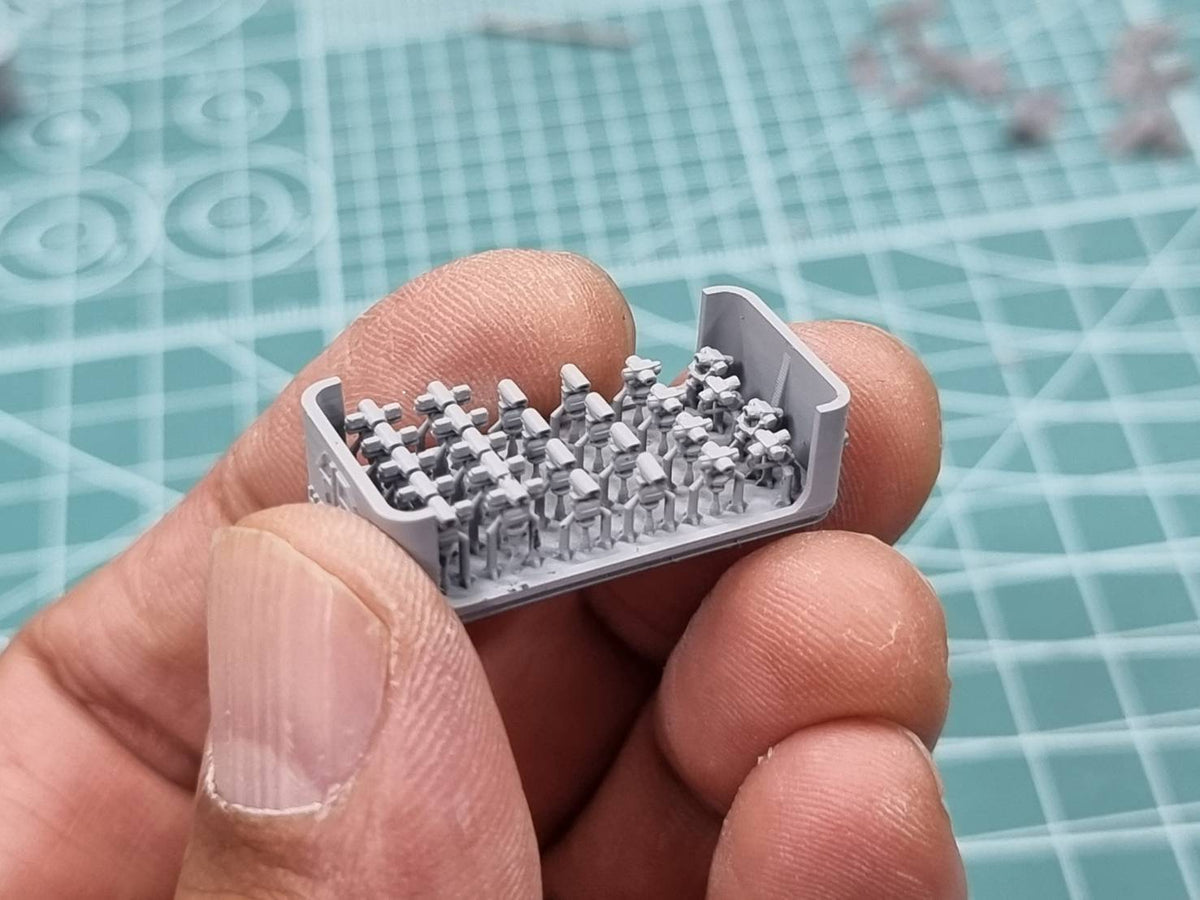 Photo of 1/350 scale security camera set for warship with 57 resin pieces by HS Model HSM-U350067S