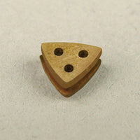 Image showcasing the Triangular Deadeye 3mm Card Rigging Blocks from Shipyard, a pack of 40, designed for detailed and authentic model ship rigging.