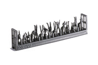 Photo of US Navy Carrier Personnel & Pilots Set 1:200 (ION U200-001) – a collection of 72 finely detailed resin figures for aircraft carrier model dioramas.