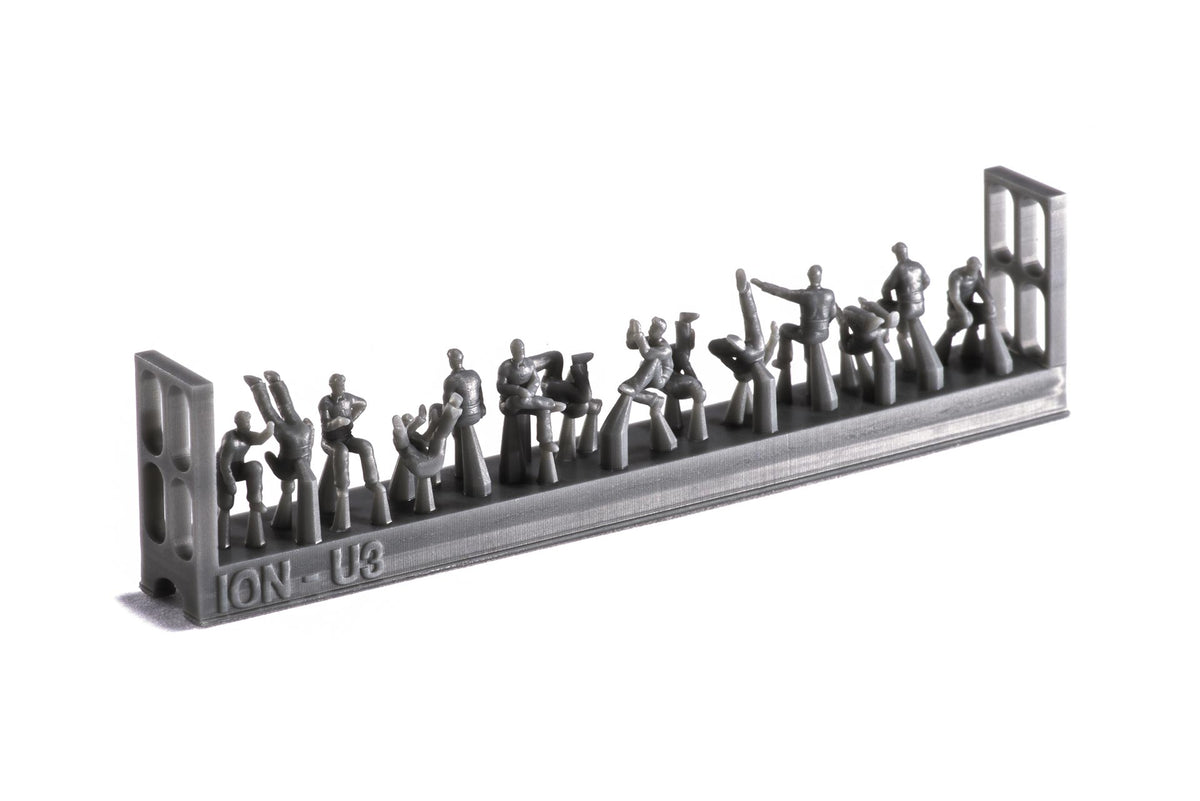 Photo of US Navy Carrier Personnel & Pilots Set 1:200 (ION U200-001) – a collection of 72 finely detailed resin figures for aircraft carrier model dioramas.