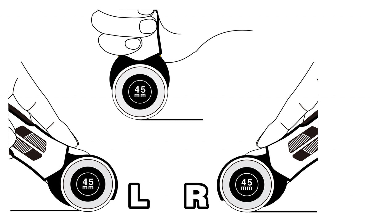 Photo of OLFA Quick-Change Advanced Rotary Cutter 45mm with ergonomic handle and safety blade guard.
