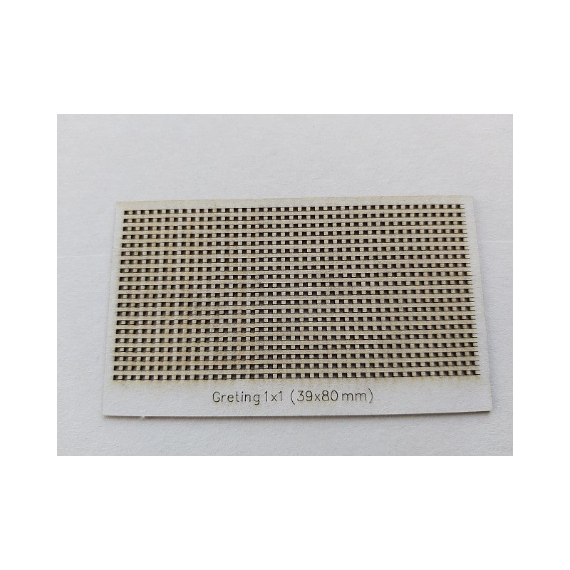 Image of Seahorse's 1x1mm precision-cut model ship gratings, showcasing the fine detailing accessory ideal for enhancing the realism of scale maritime models.