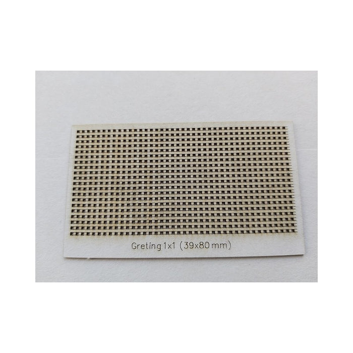 Image of Seahorse's 1x1mm precision-cut model ship gratings, showcasing the fine detailing accessory ideal for enhancing the realism of scale maritime models.