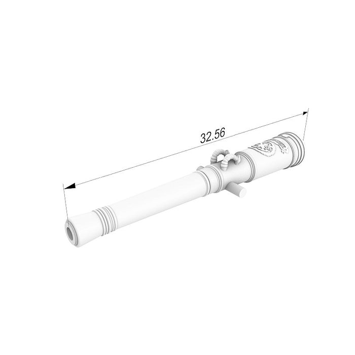 Image of Seahorse's 4pcs 18 Pounds Gun Barrels 3D Print, showcasing detailed and accurately scaled artillery replicas for model building.