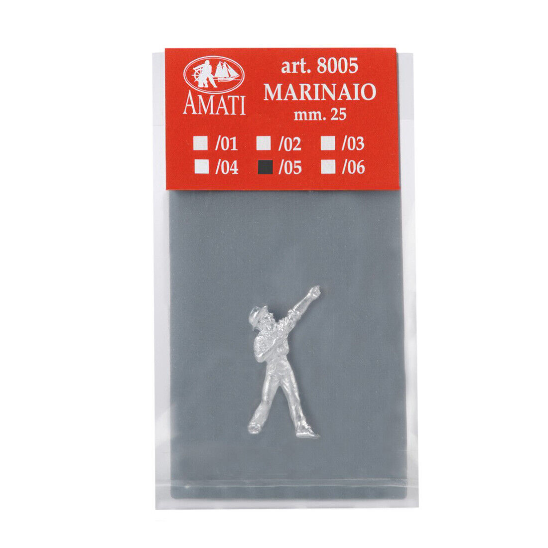 Image of Amati's Model Boat Crew Figures, showcasing a set of detailed and lifelike miniature figures in various poses, designed to add realism and character to model ship and nautical diorama settings