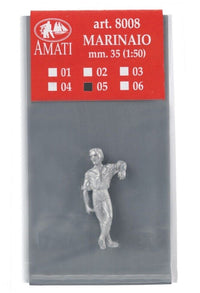 Image of Amati's Model Boat Crew Figures, showcasing a set of detailed and lifelike miniature figures in various poses, designed to add realism and character to model ship and nautical diorama settings.