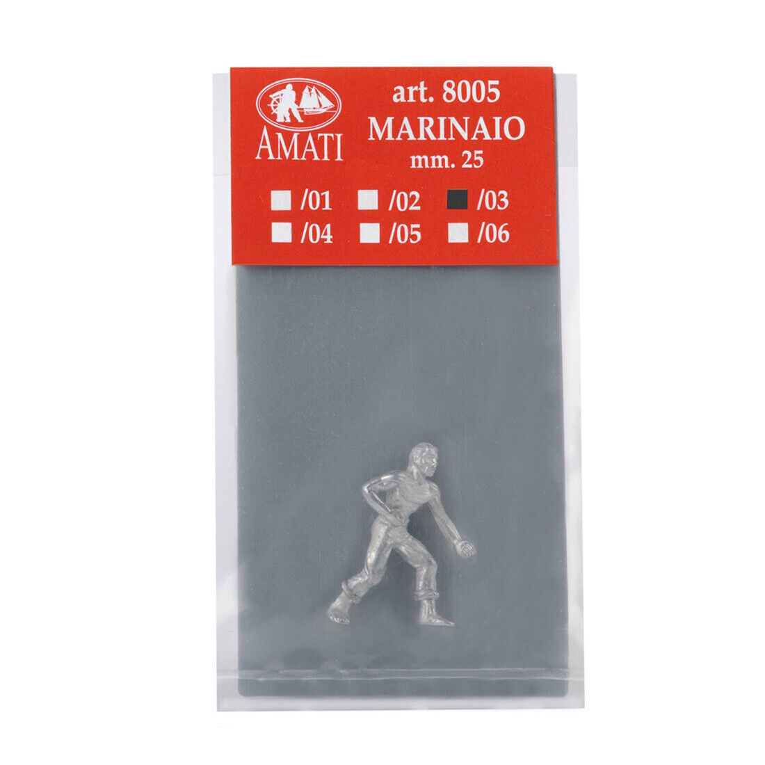Image of Amati's Model Boat Crew Figures, showcasing a set of detailed and lifelike miniature figures in various poses, designed to add realism and character to model ship and nautical diorama settings