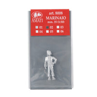 Image of Amati's Model Boat Crew Figures, showcasing a set of detailed and lifelike miniature figures in various poses, designed to add realism and character to model ship and nautical diorama settings.
