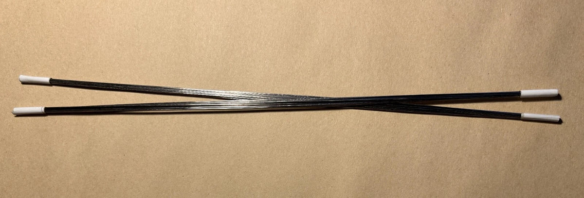 Photo of aluminum modeling wire rods 1.6mm x 300mm – set of 10 pieces from Modelland for scale model crafting.