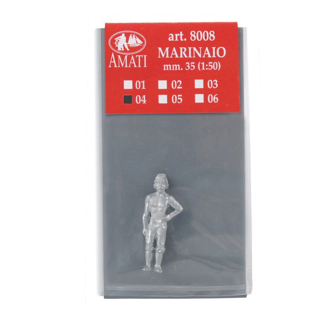 Image of Amati's Model Boat Crew Figures, showcasing a set of detailed and lifelike miniature figures in various poses, designed to add realism and character to model ship and nautical diorama settings.