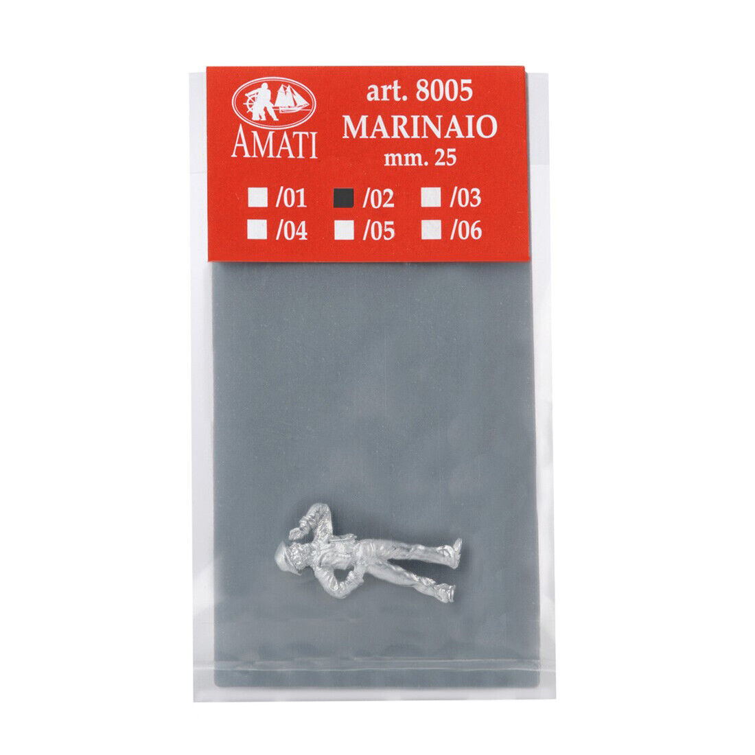 Image of Amati's Model Boat Crew Figures, showcasing a set of detailed and lifelike miniature figures in various poses, designed to add realism and character to model ship and nautical diorama settings