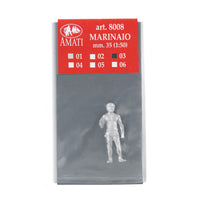 Image of Amati's Model Boat Crew Figures, showcasing a set of detailed and lifelike miniature figures in various poses, designed to add realism and character to model ship and nautical diorama settings.
