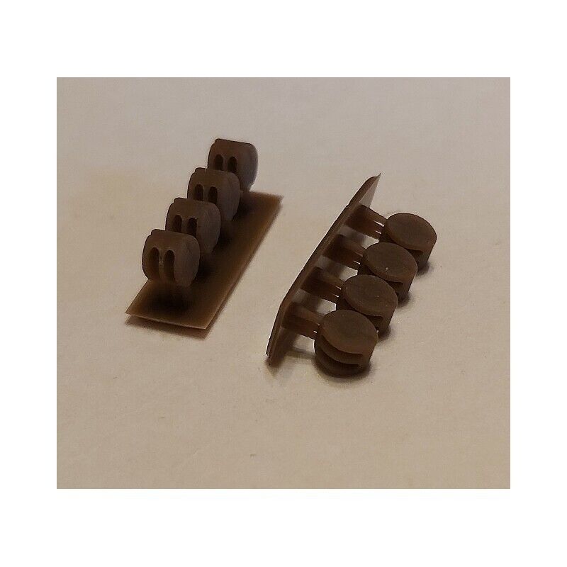 Photo of Seahorse 12pcs Double Block 2mm, showcasing 3D printed precision blocks designed for intricate and detailed model ship rigging.